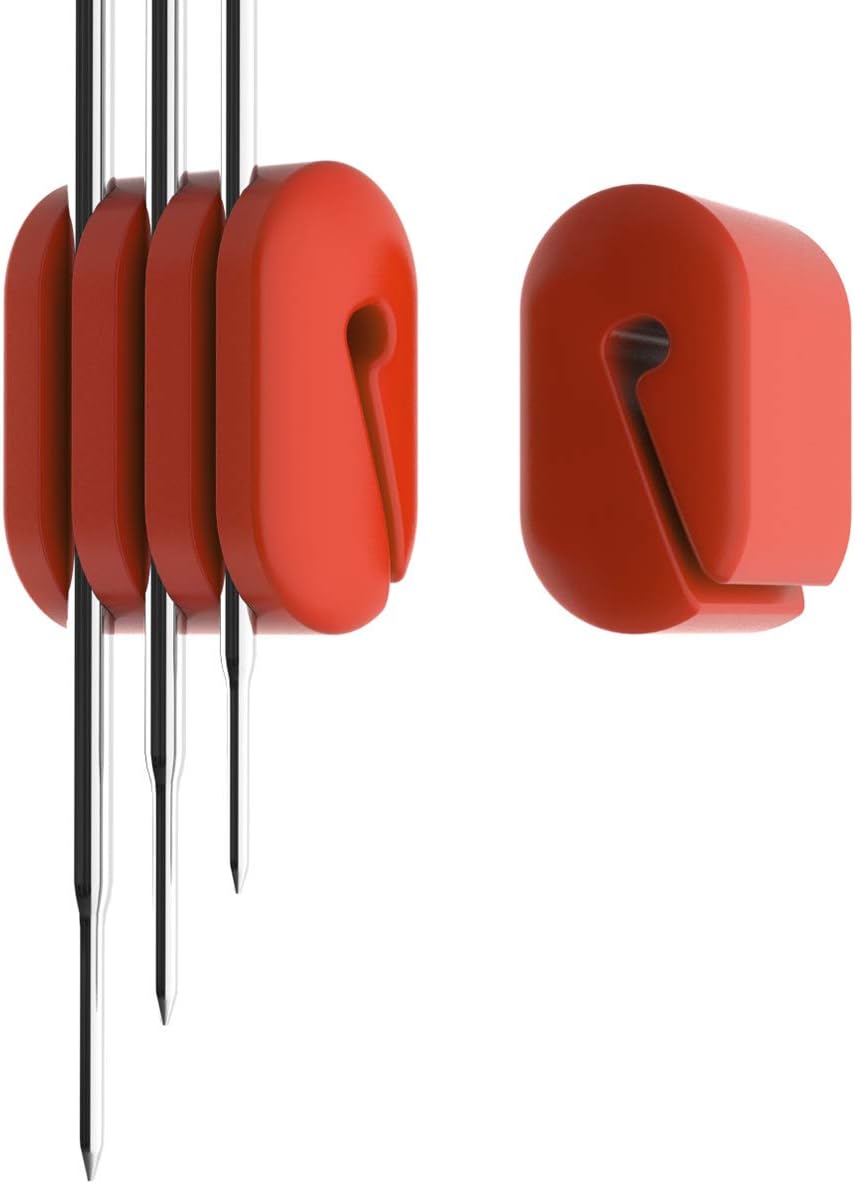 Universal Slicon Pot Clip/Cup Clip for Temperature Probe of Deep Fryer,Candy Pot, Probe Organizer (Pack of 3)