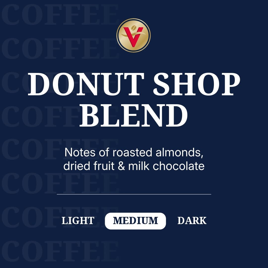 Victor Allen's Coffee Donut Shop Blend, Medium Roast, 120 Count, Single Serve Coffee Pods for Keurig K-Cup Brewers