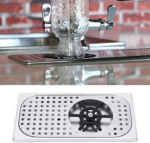 Cup Washing 114mm Diameter 201 Stainless Steel Machine Rinser Pitcher Drain and Drip Tray for Bar Coffee Shop G1/2in