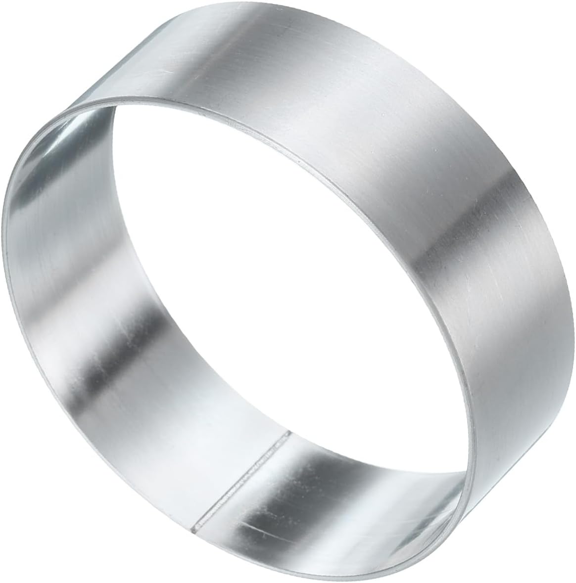 HARFINGTON Round Cake Ring 2.36 x 1 Inch Seamless Stainless Steel Pastry Mousse Dessert Ring Mirror Coating for Baking Cooking English Muffins Crumpet Making Tool