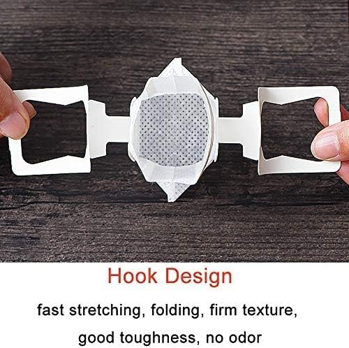 100 Pcs Premium Coffee Filter Paper Bags Disposable Single Serve Drip Coffee Bags with Hanging Ears, Fast Brewing, Mess-Free Design for Travel, Camping, Home & Office Use