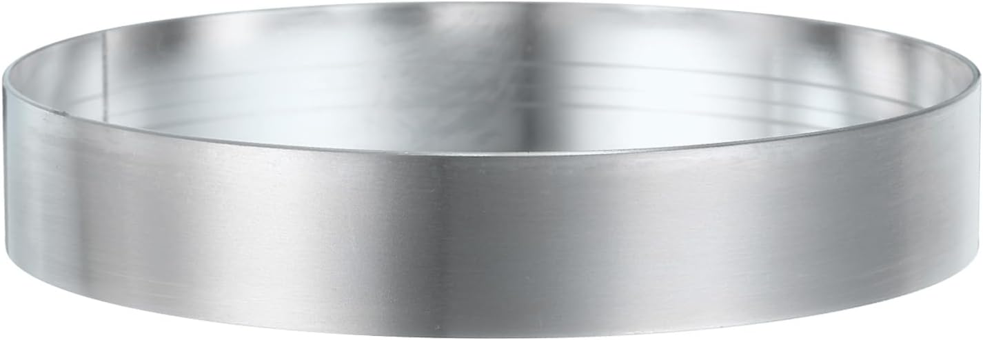HARFINGTON Round Cake Ring 4.33 x 1 Inch Seamless Stainless Steel Pastry Mousse Dessert Ring Mirror Coating for Baking Cooking English Muffins Crumpet Making Tool