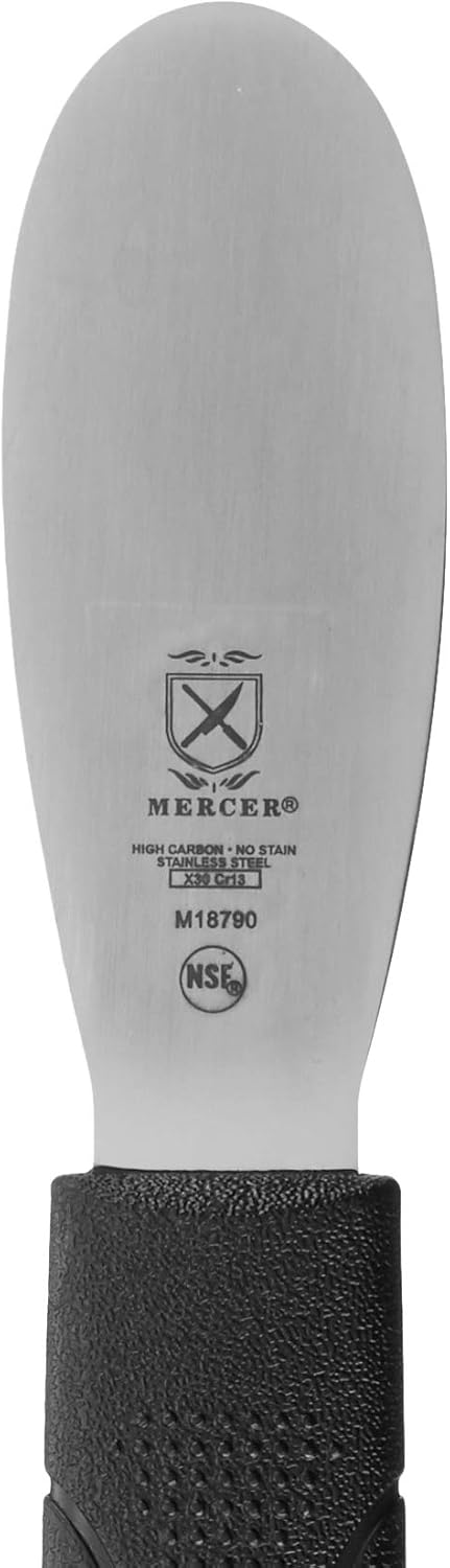 Mercer Culinary Millennia Plain Edge Spreader, 3.5 Inch Blade, Black Handle