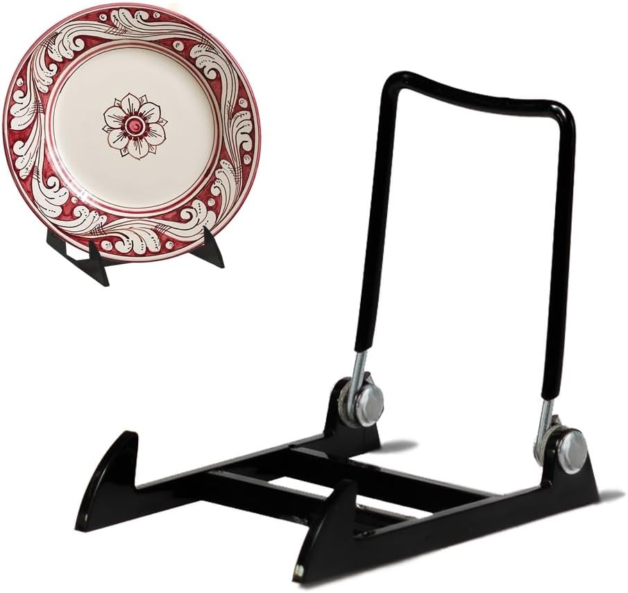 KINGDOM SOLUTIONS MADE IN USA 2-Pack Adjustable Acrylic Easels - Plate Stand - Sturdy Book Stand for Art, Pictures, Plates, Frames - Unique on the Market