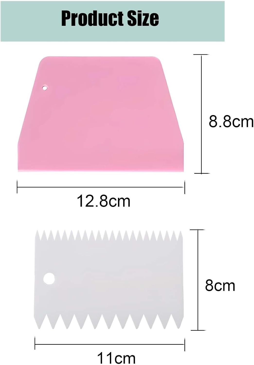 Dough Scraper Plastic Bench Scraper, Dough Scraper Tool Dough Cutter, Flexible Bench Scraper for Making Bread Pizza