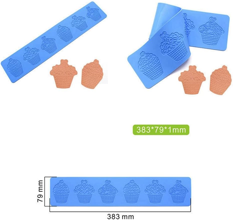 Cupcake Silicone Mold 3D Cupcake Fondant Lace Pad Cake Silicone Mold Cake Fondant Silicone Mold Fondant Clay Mould for Sugarcraft Polymer Clay Cupcakes Chocolate Candy