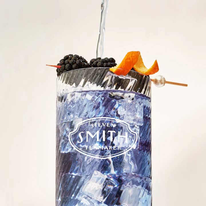 Steven Smith Teamaker Blackberry Jasmine Iced Tea No. 76 Refreshing, Caffeinated, Sustainably Grown Organic Full Leaf Green Iced Tea, 10 Count, 1 Quart Sachets