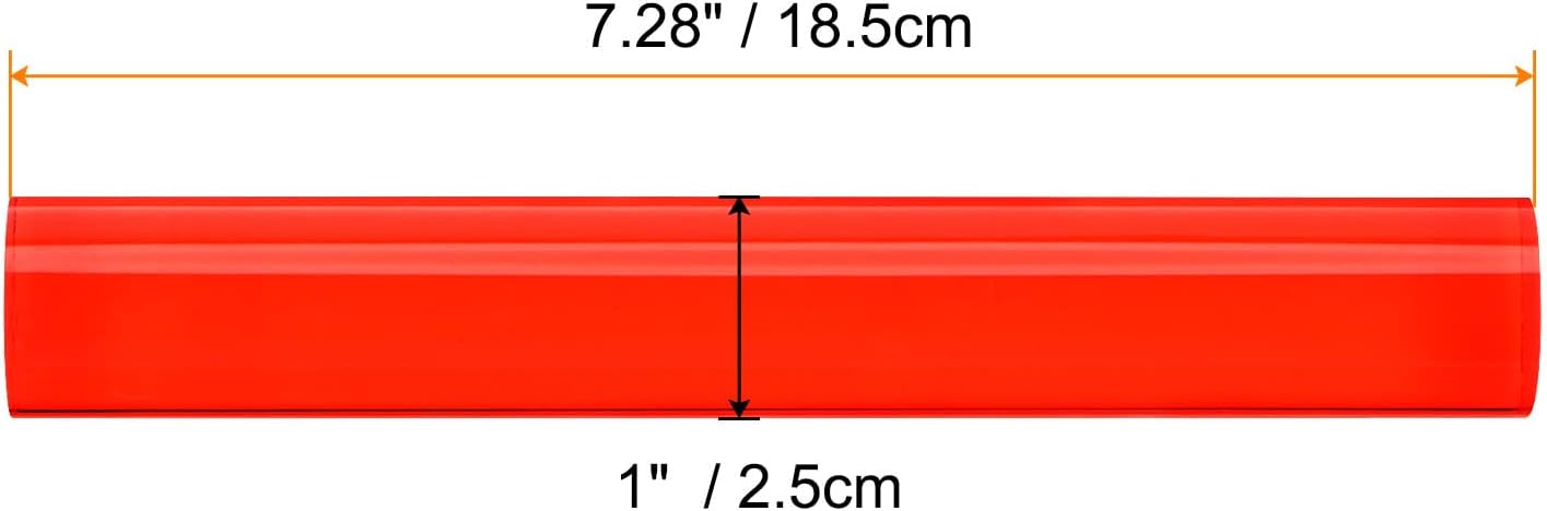 HARFINGTON Acrylic Clay Roller 7.28 Inch x 1 Inch Solid Non-Stick Plastic Round Tube Roller Polymer Clay Rod Fondant Rolling Pin for Shaping, Sculpting, Modeling DIY Crafts, Red