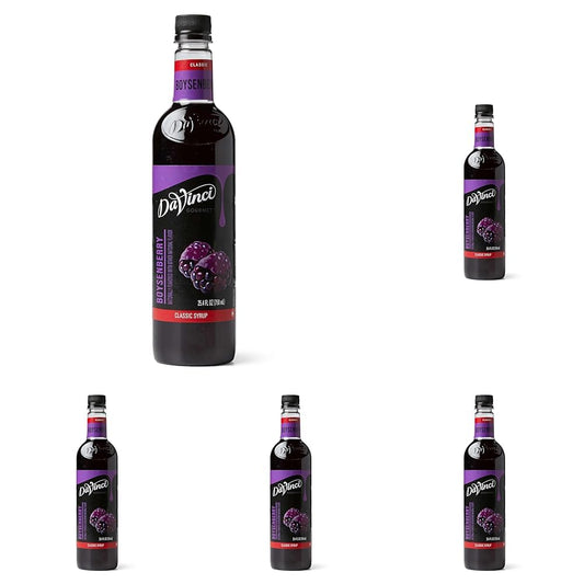 DaVinci Gourmet Boysenberry Syrup, 25.4 Fluid Ounce (Pack of 5)