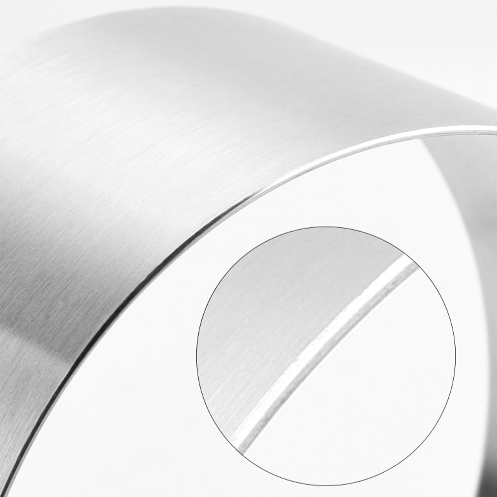 Round Cake Mold, Stainless Steel Mousse Tart Ring Cake Ring Tower Pie Cake Mold Baking Tools Including Pusher and Lifter Baking Accessories-8PCS, 2.9 x 2in
