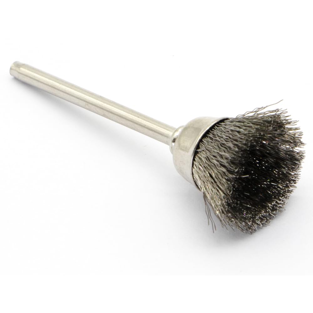 20PCS Wire Brushes - Metal Rust Removal, Polishing, Cleaning - 15mm Diameter, 3mm Shaft - Removes Burrs, Dust, and Oxide Layer - Handles Rough Surfaces - Designed for Industrial and DIY Enthusiasts