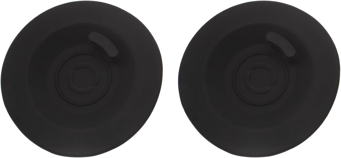 2PCS Espresso Backflush Disc 58mm Silicone Coffee Machine Accessories Black Espresso Machine Cleaning Kit for Espresso Machine