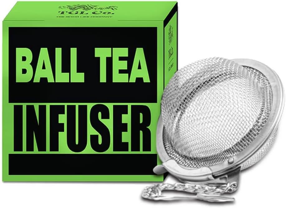 TGL Co. Stainless Steel Ball Tea Infuser | Durable Teapot Green Tea Filter | Perfect for Loose Leaf Tea Brewing