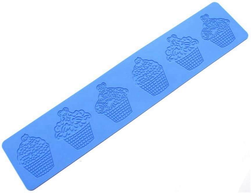 Cupcake Silicone Mold 3D Cupcake Fondant Lace Pad Cake Silicone Mold Cake Fondant Silicone Mold Fondant Clay Mould for Sugarcraft Polymer Clay Cupcakes Chocolate Candy