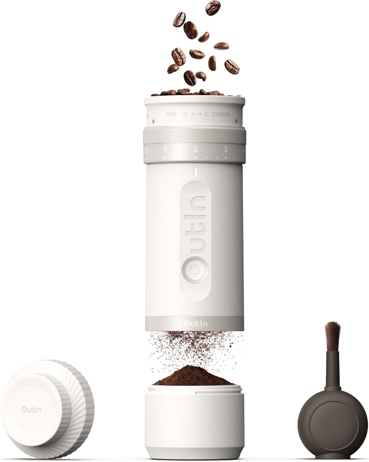 OutIn Fino Portable Electric Coffee Grinder, Coffee Stand