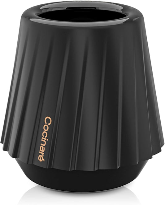 Cocinare KissCup Ceramic Espresso Cup – 2.2oz Demitasse Cup for Espresso, Pour-over coffee & Tea, Nebula Black, Ceramic Collection