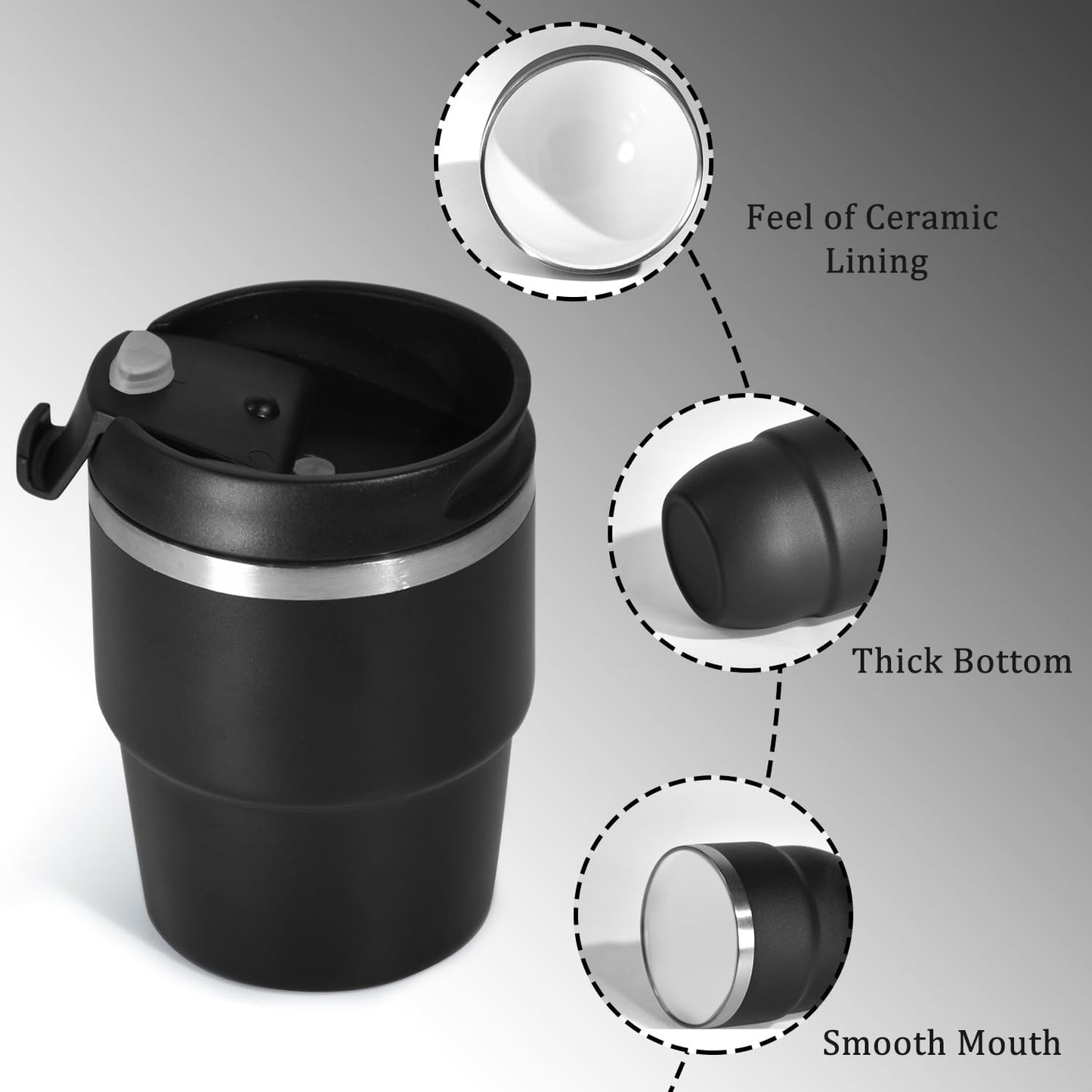 6oz Espresso Cups, Insulated Espresso Cups Set of 2, Expresso Shots Cup, Stainless Steel Shot Glasses for Coffee, Portable Espresso Travel Mug for Camping