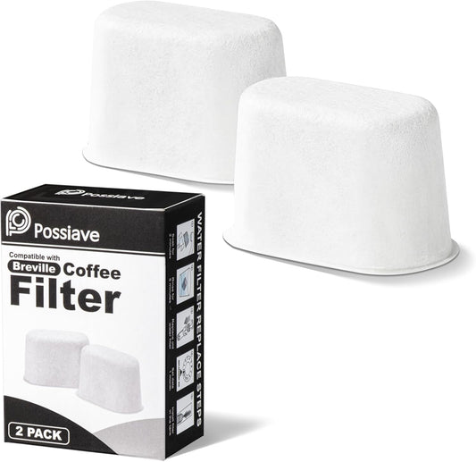 2-Pack Charcoal Breville Filters for Espresso Machines, Breville Espresso Machine Water Filter Replacements