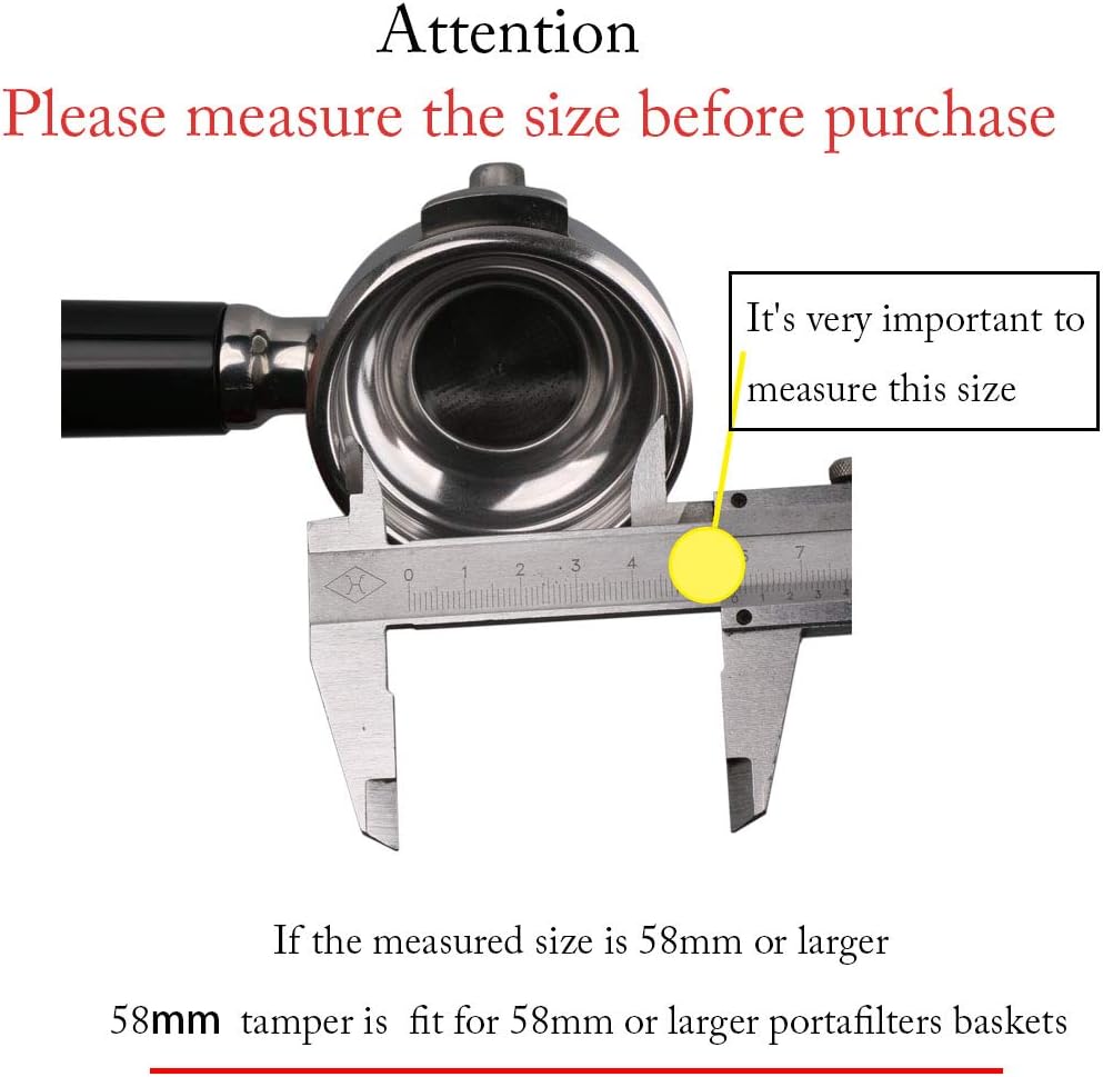 Coffee Tamper 58mm Barista Espresso Base Coffee Bean Press