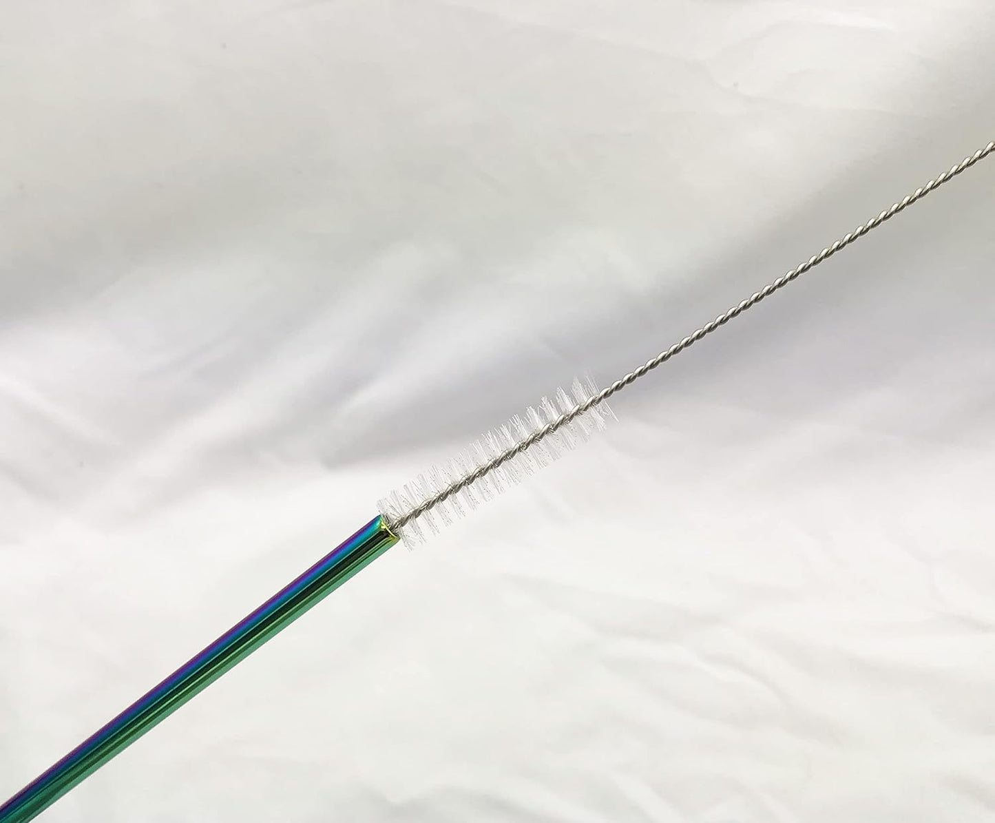 10 Pcs Stainless Steel Straws, Reusable Drinking Straws, Straight Metal Straw Sets with 2 Pcs Cleaning Brushes (8.5 Inch, Colorful)