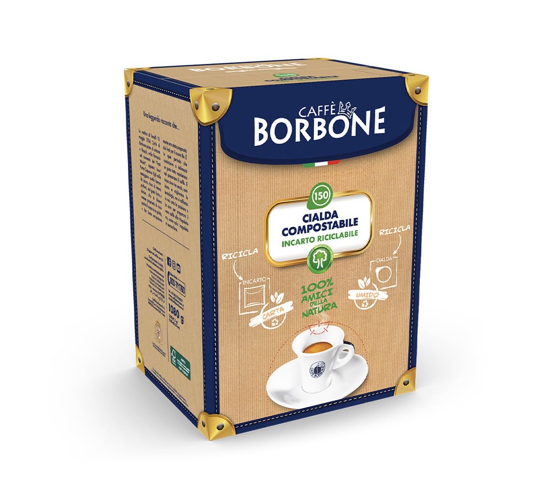 Caffe Borbone ESE Coffee Pods - Miscela Verde/Dek (Decaf) - 150 Count