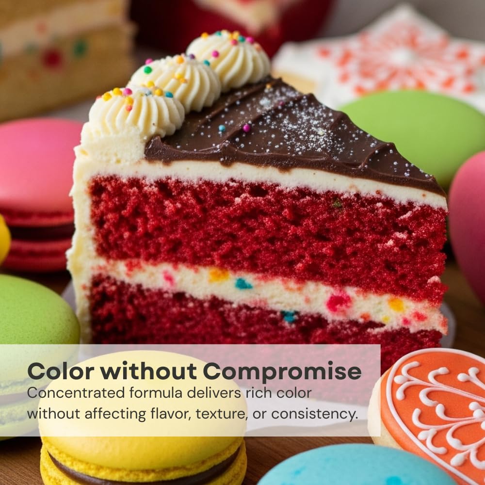 Chefmaster Neon Yellow Liqua-Gel® Food Coloring | Vibrant Color | Professional-Grade Dye for Icing, Frosting, Fondant | Baking & Decorating | Fade-Resistant | Easy-to-Use | Made in USA | 2.3 oz