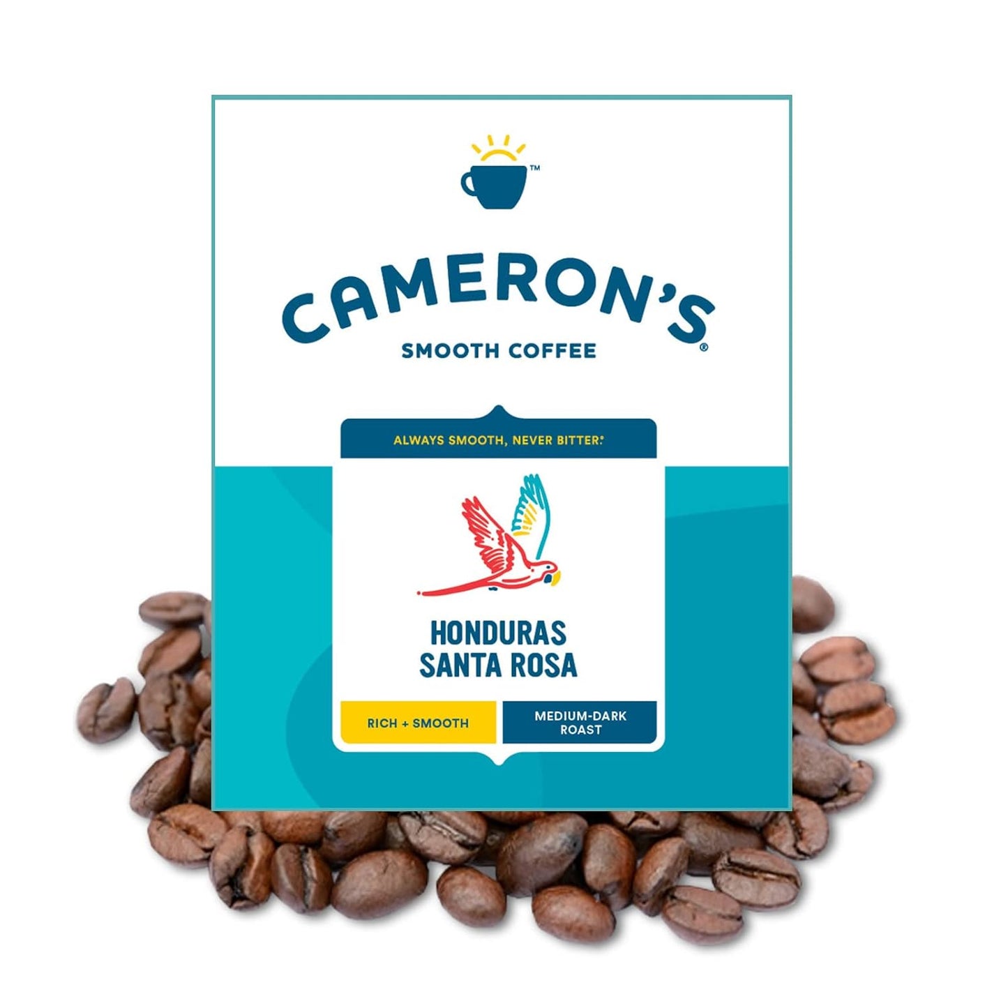 Cameron's Coffee Roasted Whole Bean Coffee, Honduras Santa Rosa, 4 Pound