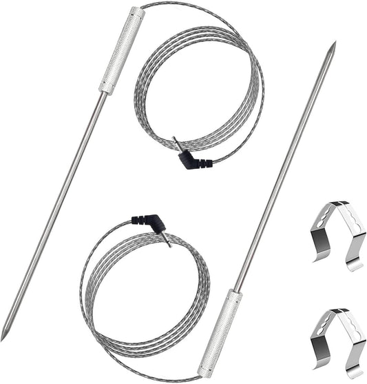 Upgraded Meat Probe Replacement for Thermopro Thermometers TP04, TP06, TP06S, TP07, TP-07S, TP08, TP-08S, TP09, TP09B, TP-10, TP16, TP17, TP20, TP20S, TP25, TP27, TP28, TP829, TP930, 2.5mm