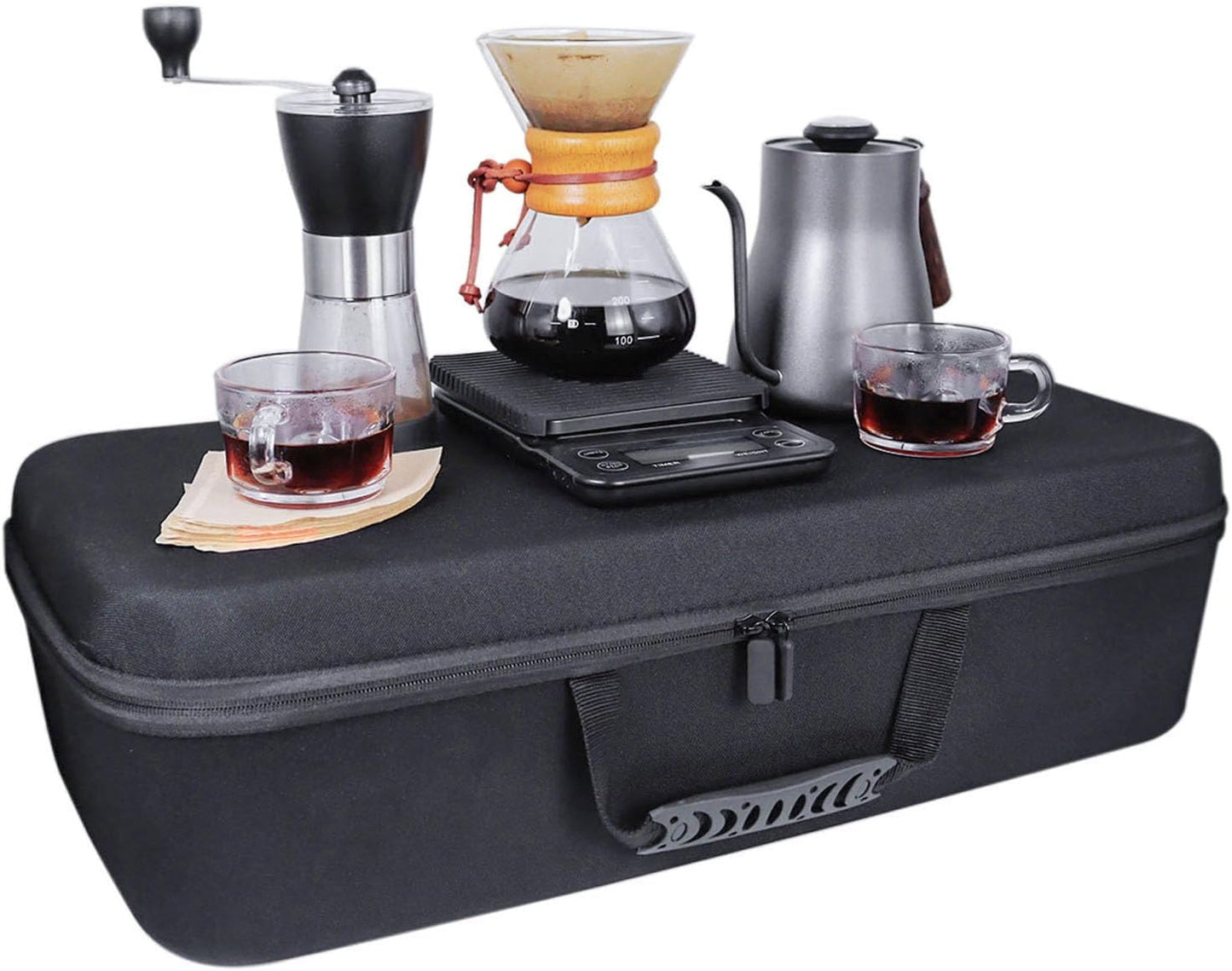 SOTECH Portable Pour Over Coffee Maker Dripper Set Espresso Americano Latte For Travel Camping Office Home Car Hiking(2 Cup Coffe Gift Set)