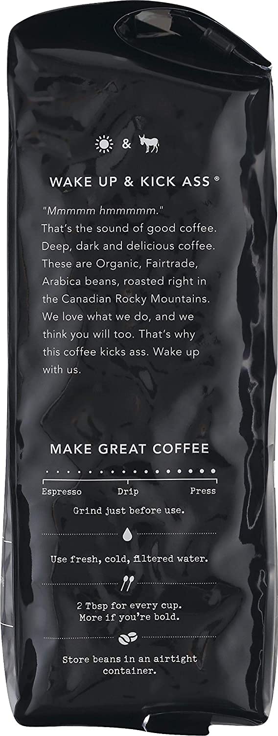 Kicking Horse Coffee, 454 Horse Power, Dark Roast, Whole Bean, 10 oz - Certified Organic, Fairtrade, Kosher Coffee 10 Ounce (Pack of 6)
