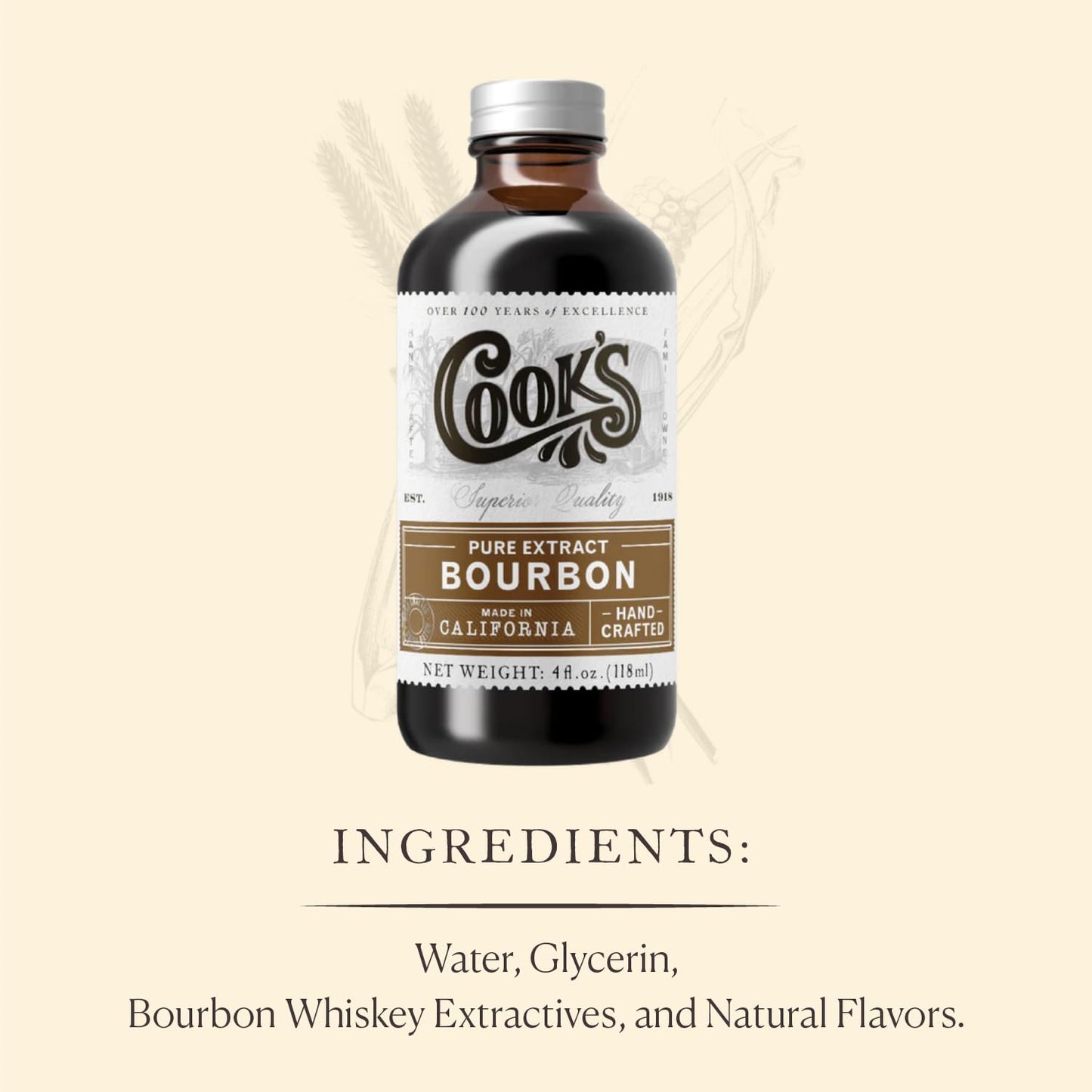 Cook's Bourbon Extract 16 oz