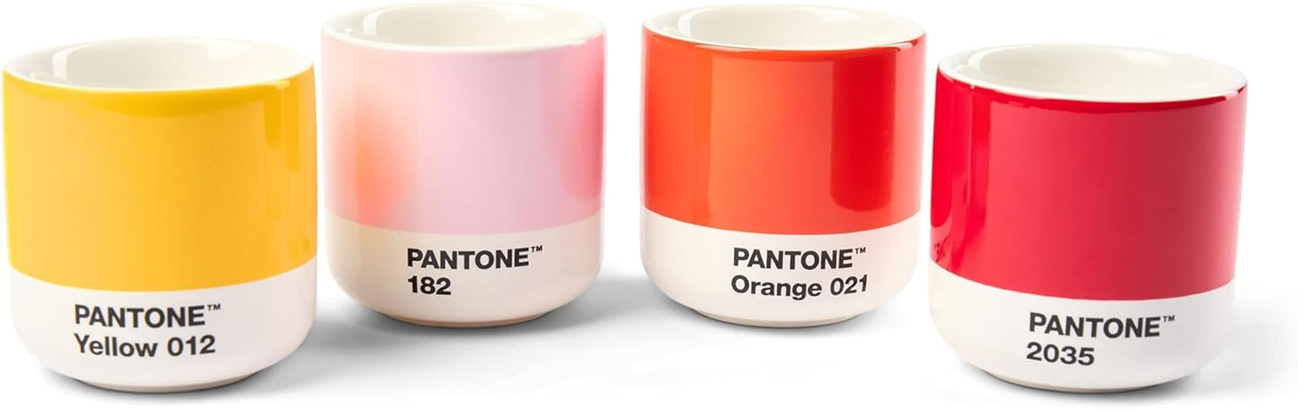 Copenhagen Design Pantone Macchiato Cup - Coffee, Latte, Macchiato Mug - 3.34oz/100ml, Orange 021