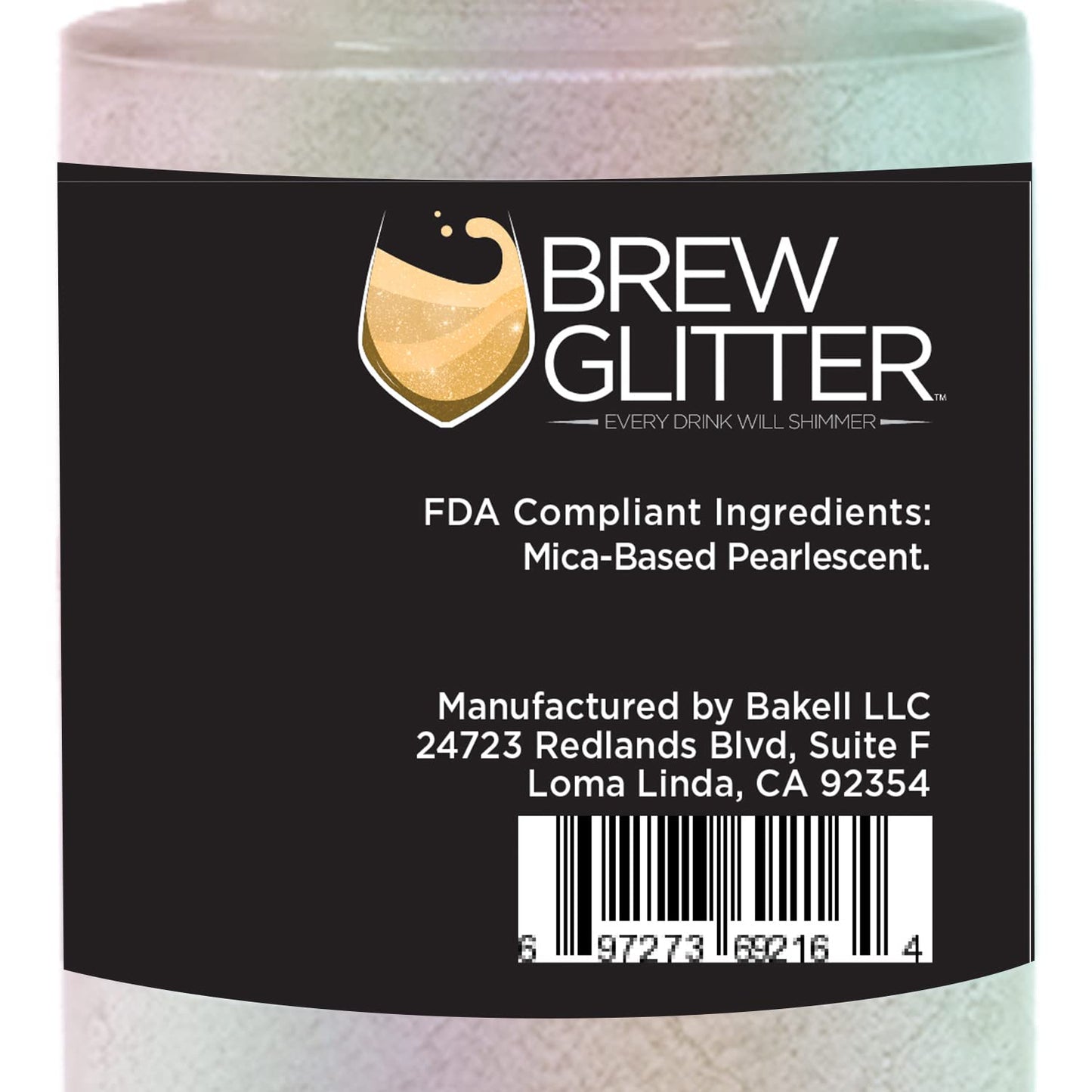 Gold Iridescent BREW GLITTER Edible Glitter For Drinks, Cocktails, Beer, Garnish Glitter & Beverages | KOSHER & HALAL Certified | 100% Edible & Food Grade | Vegan, Gluten, Nut Free (25g Spray Pump, Gold Iridescent)