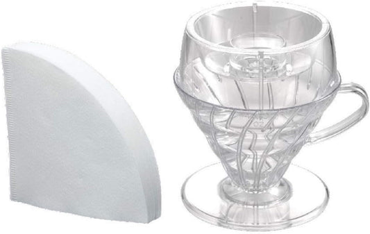 Hario V60 Drip-Assist Set, Size 02, Clear