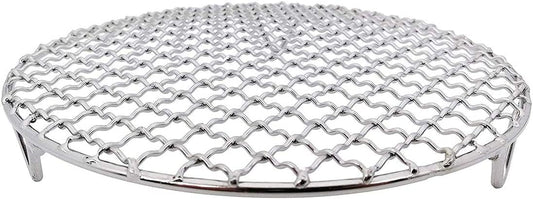 8.3" Round Cooling Rack Baking 304 Stainless Steel Versatile Steaming Grilling Fit Air Fryer,Cake Pan, Oven