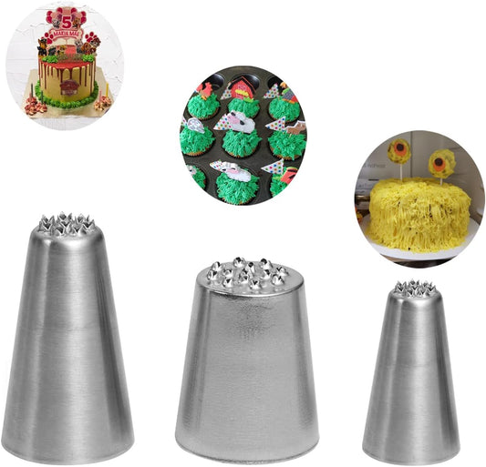 Grass Tips for Cake Decorating,Grass Icing Piping Tips with 233 234 29 Decorating Tips for Frosting