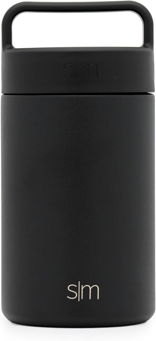 Simple Modern Food Jar for Hot Food | Reusable Stainless Steel Vacuum Insulated Leak Proof Lunch Storage for Smoothie Bowl, Soup, Oatmeal | Provision Collection | 16oz | Midnight Black
