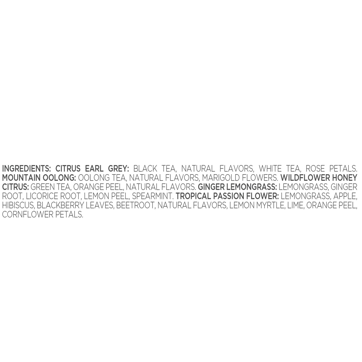 Tea Forte Demoiselle Petite Presentation Box Tea Gift Set Sampler, 10 Count, 2 of Each Variety Individually Wrapped Handcrafted Pyramid Infuser Bags