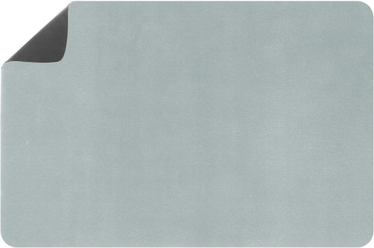 uxcell Silicone Mats for Kitchen Counter, 23.6" x 15.7" Non-Slip Countertop Protector Mat Heat Resistant Coffee Mat Waterproof Table Placemat, Gray