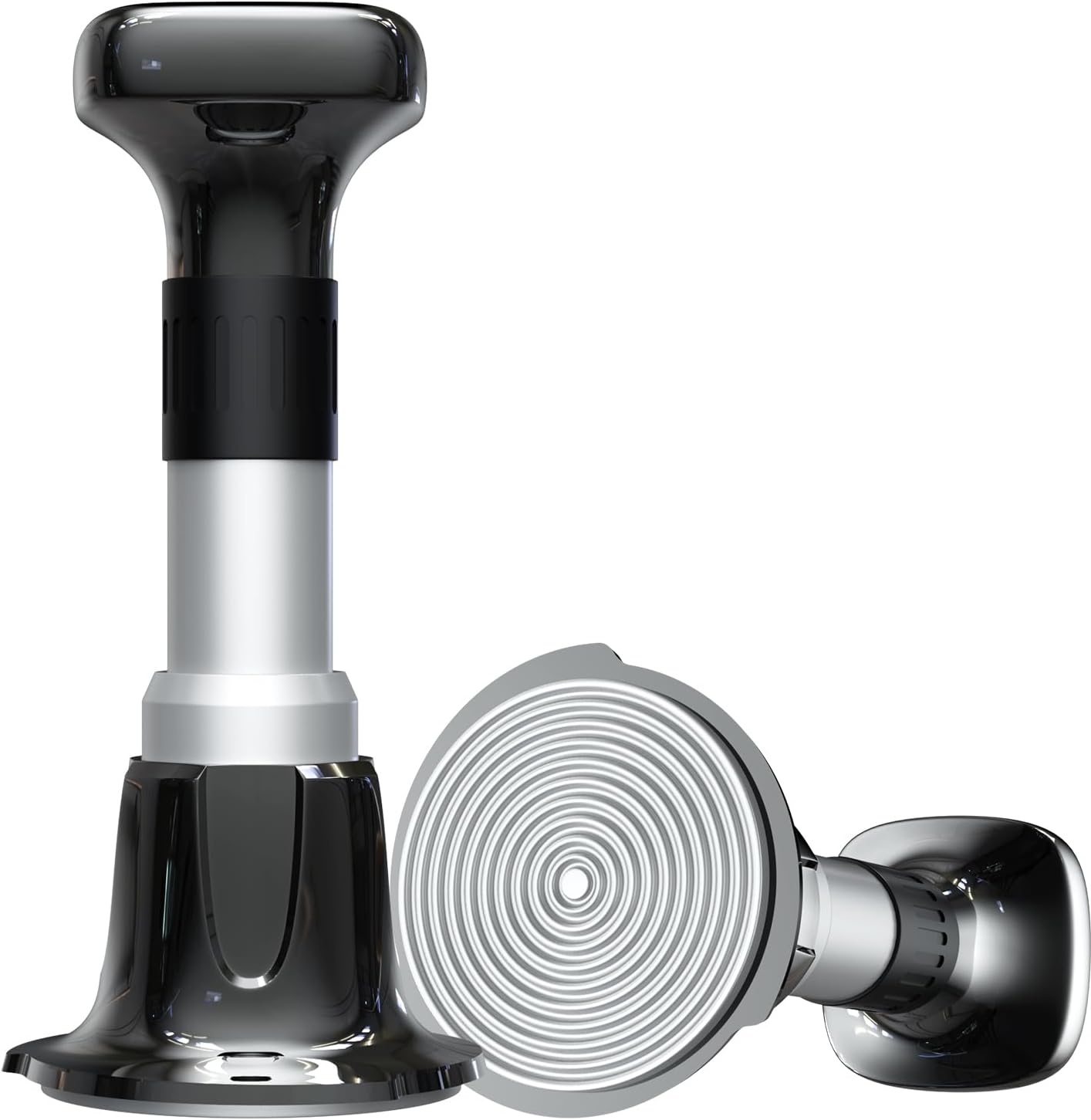 Espresso Tamper, 58mm Tamper 25lb-40lb with Stainless Steel Base, Coffee Tamper with with Sound Feedback, Provides Consistent Tampingwith Comfortable Grip