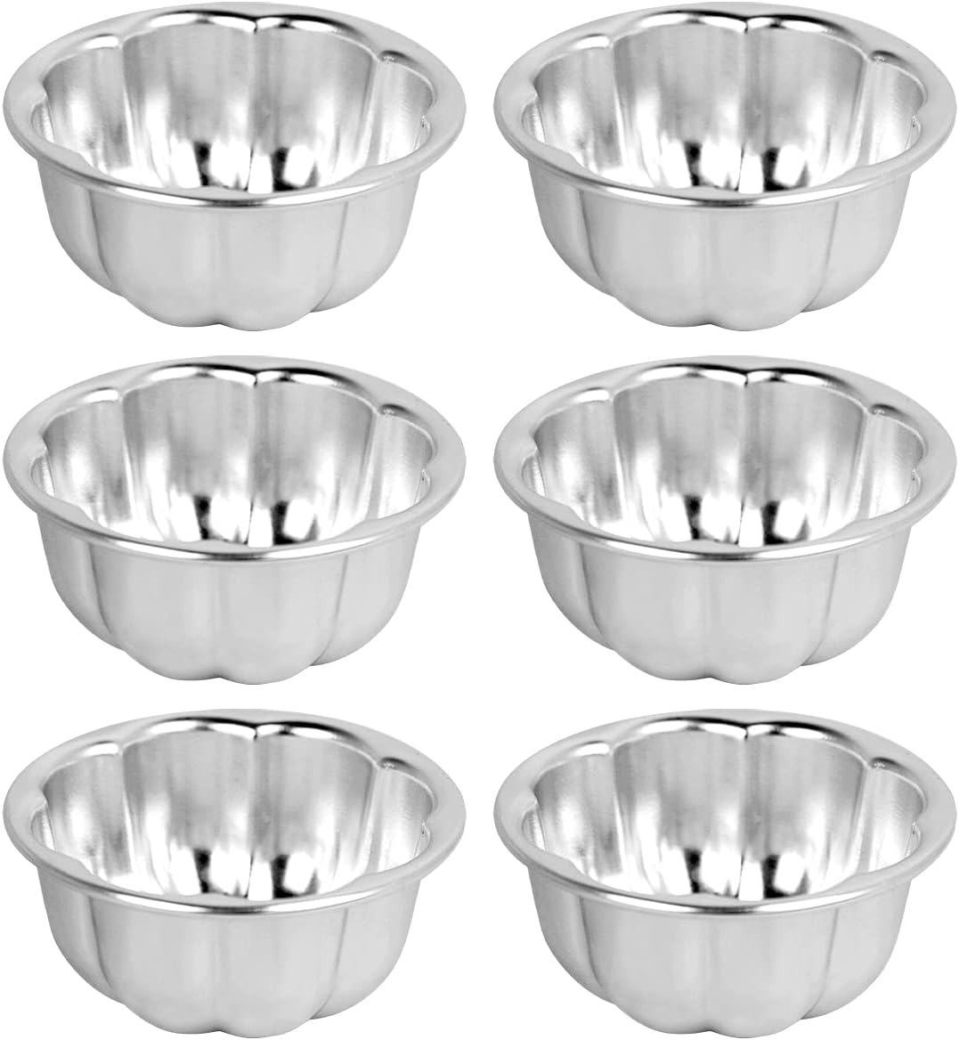 Cup Cake Molds Aluminum for Jello Nonstick Pudding Pan Cupcake Muffin Cups Cake Tartlets Baking Tool (3.5 x1.6inch)