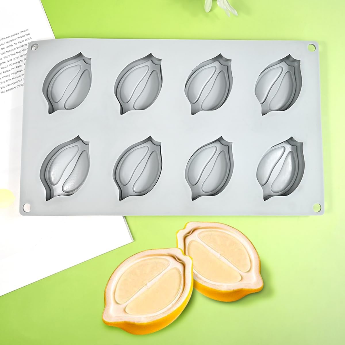 mostsom 3D Lemon Silikone Cake Mold For Baking Mousse Desserts Bakeware Cake Decorating Tools (I_ Lemon)
