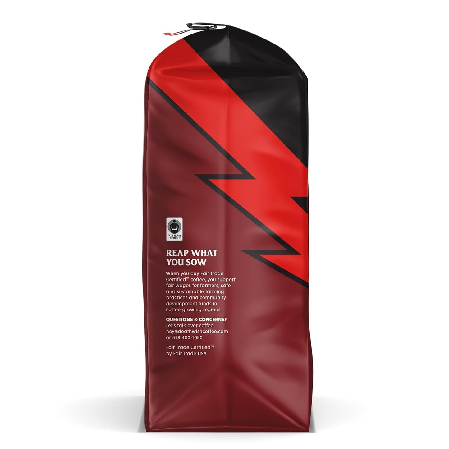 Death Wish Coffee Dark Roast Grounds - Bold Intense Blend of Arabica & Robusta Beans - USDA Organic Ground Coffee - 80 oz.