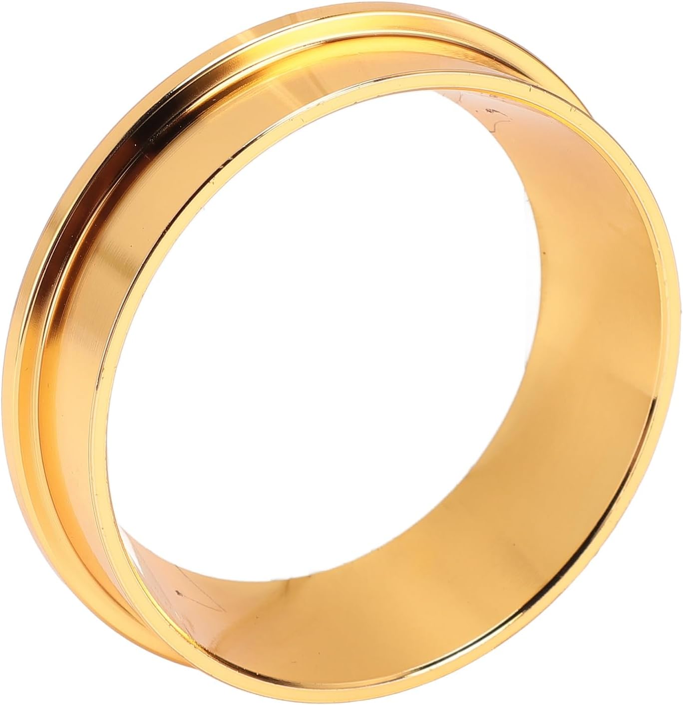 58MM Coffee Dosing Funnel, 304 Stainless Steel Coffee Dosing Ring, Universal Coffee Dosing Ring Replacement for Home Coffee Machine Tools, Gold