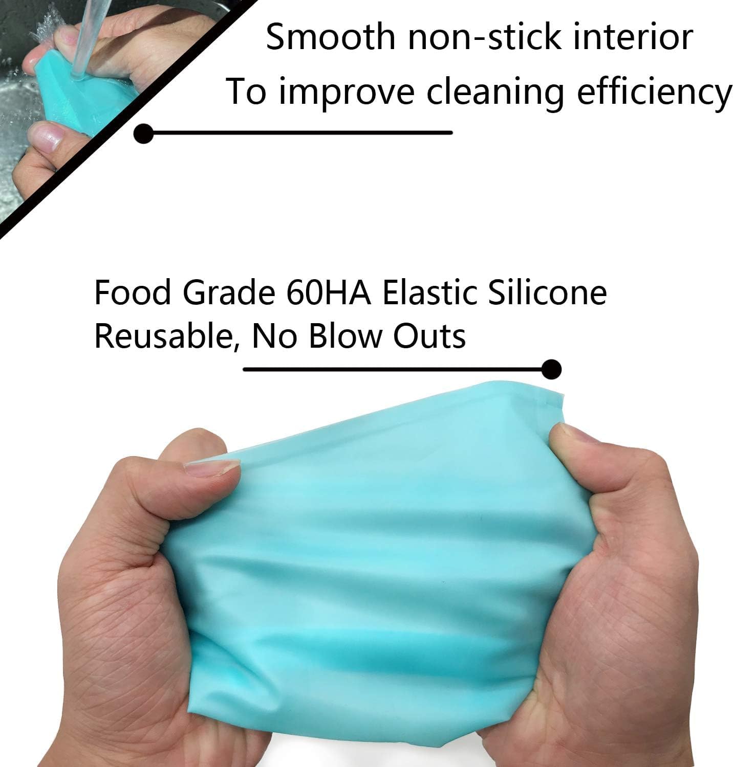 Piping Bags and Tips Set, 16" Reusable Piping Bags, Frosting Piping Kit for Baking with Pastry Bags and Tips, Standard Converters, Silicone Rings, Cake