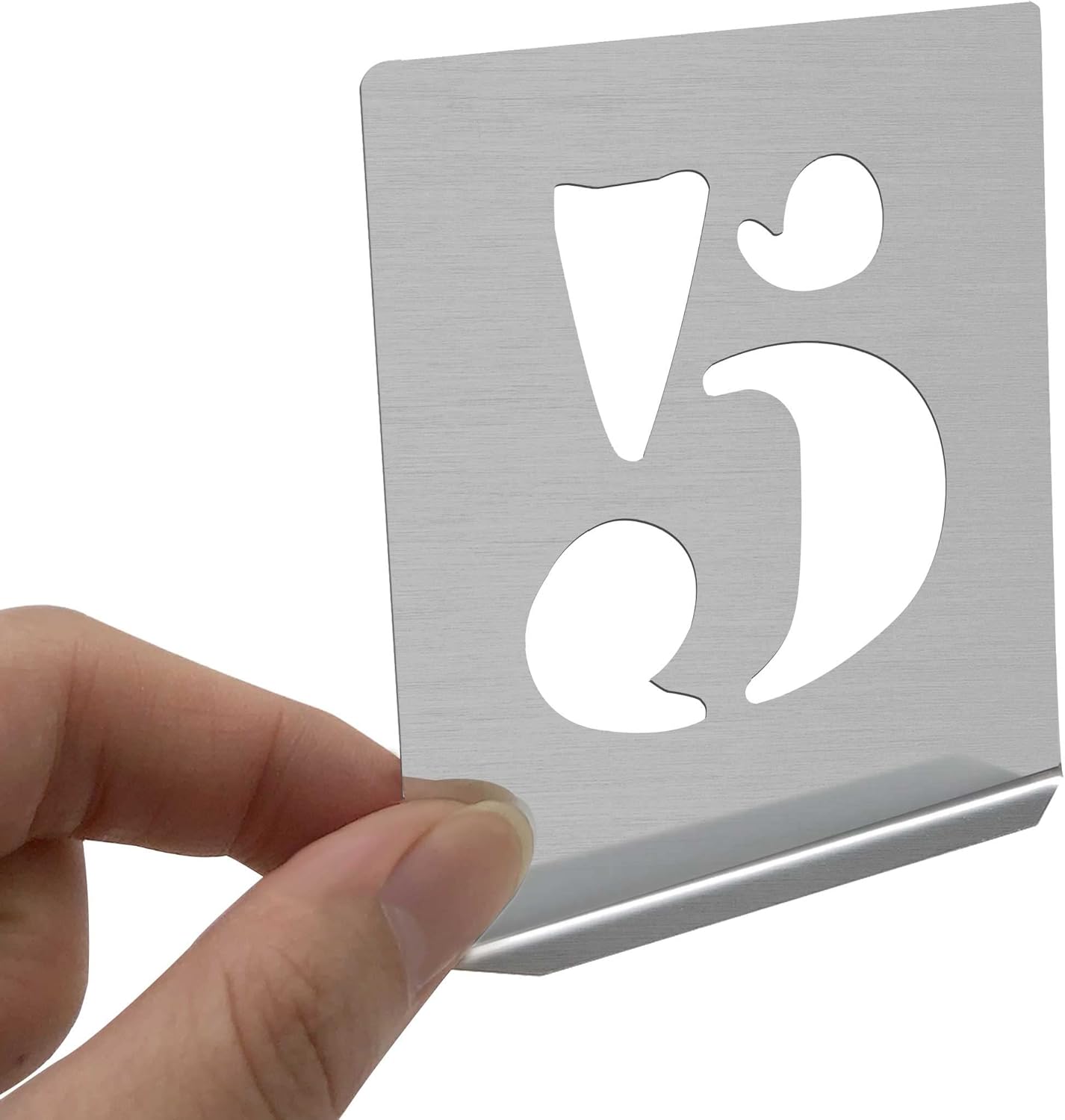 HAUTMEC Vintage Aluminum Numbers Stencils, 0 to 9 Aluminum Stencils & Holder, 2"(50mm) Numbers, Shop Stencil, Advertising Stencilling, Craft-Printing, Reusable HD00002