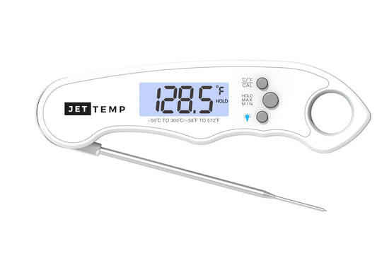F1 Essential Kitchen Thermometer for Cooking, Grill, BBQ, Smoker, Air Fryer, Candy, Oil Fry, Kitchen Food Probe, Backlit Display, Foldable, Water Resistant