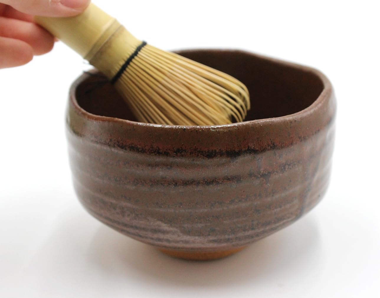 Japanese Traditional Handcrafted Matcha Chawan Tea Bowl Cup Ceremony Tableware Pottery (Tetsuaka)