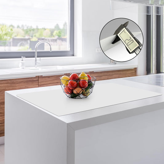 2MM Thick Silicone Countertop Mat, 35.4"x 23.6" Silicone Mats for Kitchen Counter, Nonslip Heat Resistant Mat, Large Kitchen Counter Mats, Waterproof Countertop Protector, Semitransparent