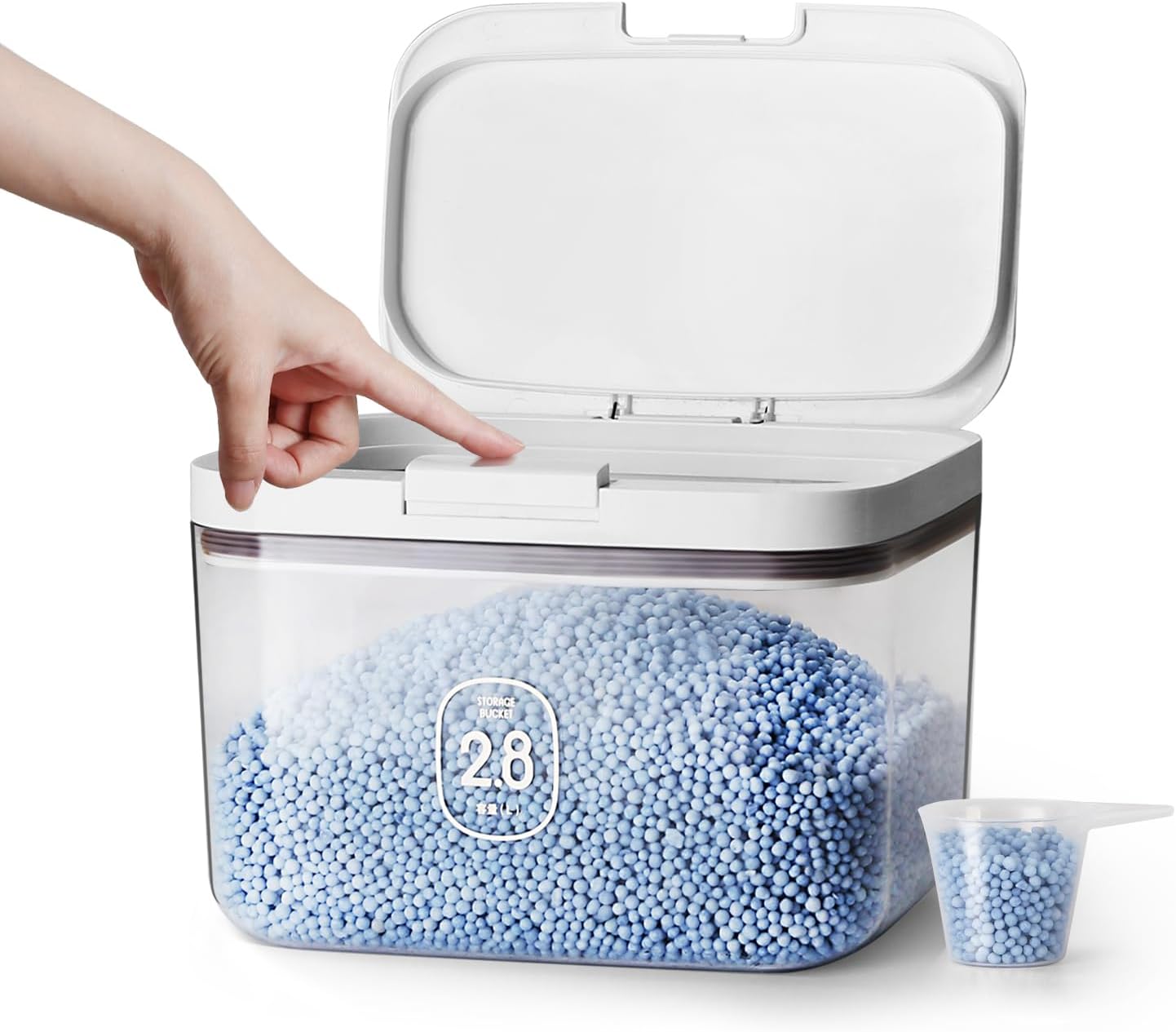 Flour Storage Container - 2.8L Keep Your Flour Fresh and Conveniently Accessible
